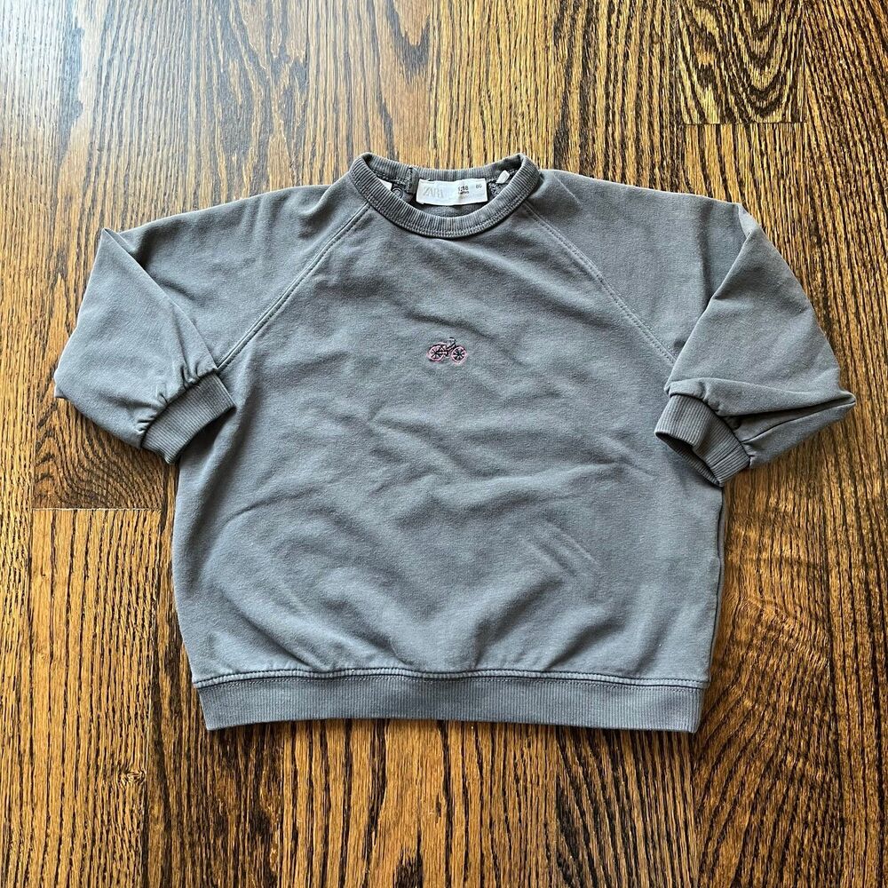 Zara Baby Bike Stitches Sweatshirt (12-18M)
